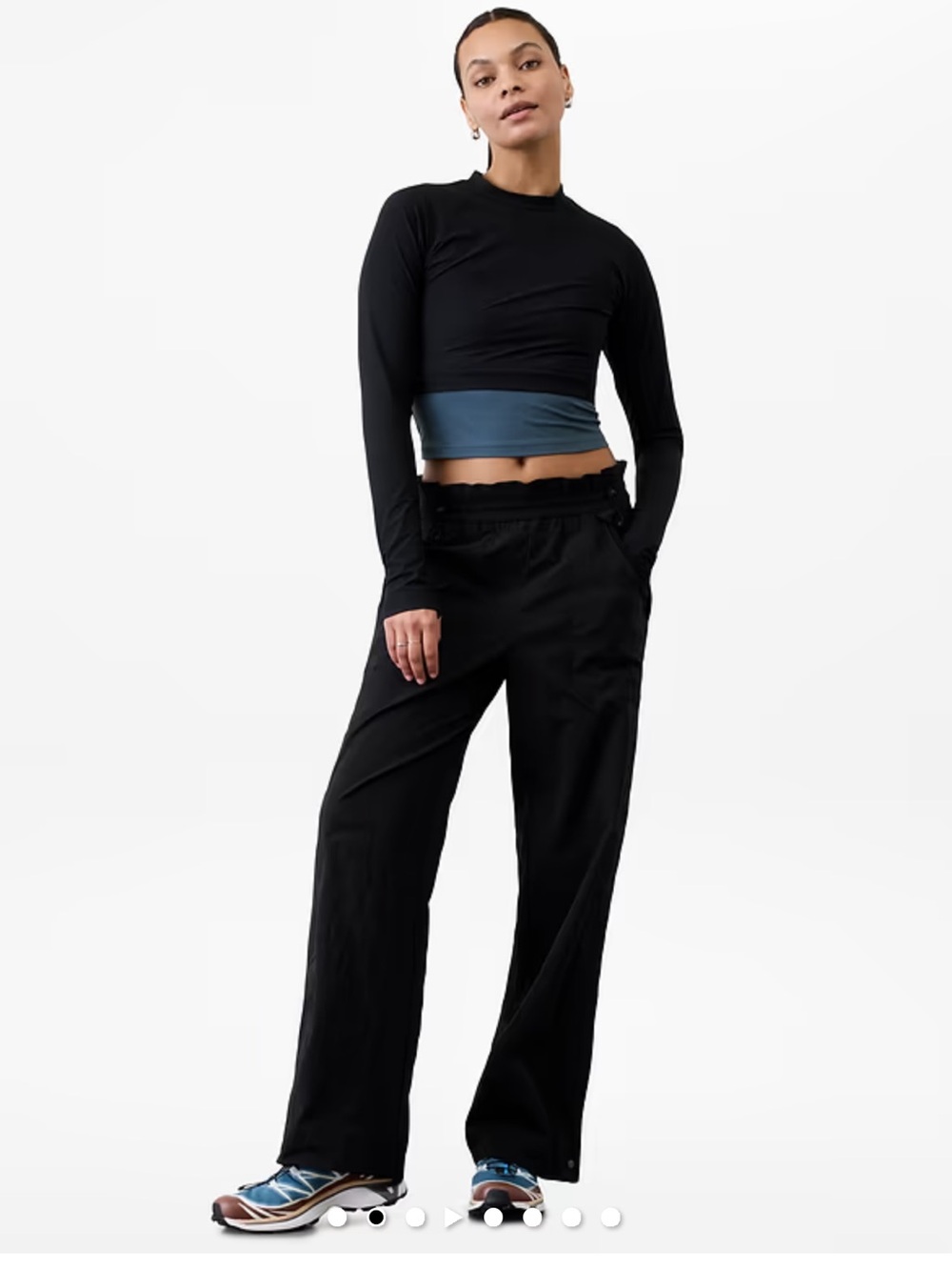 Athleta Trekkie High Rise Parachute Track Pants size 12